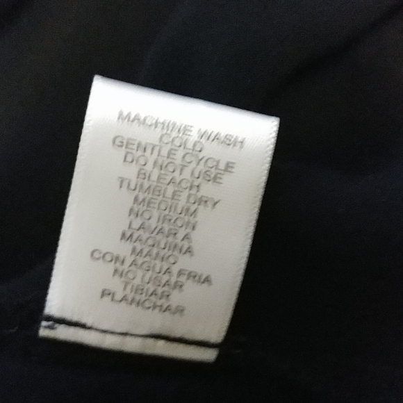 (2/$20) Black semi sheer shirt - Picture 4 of 5